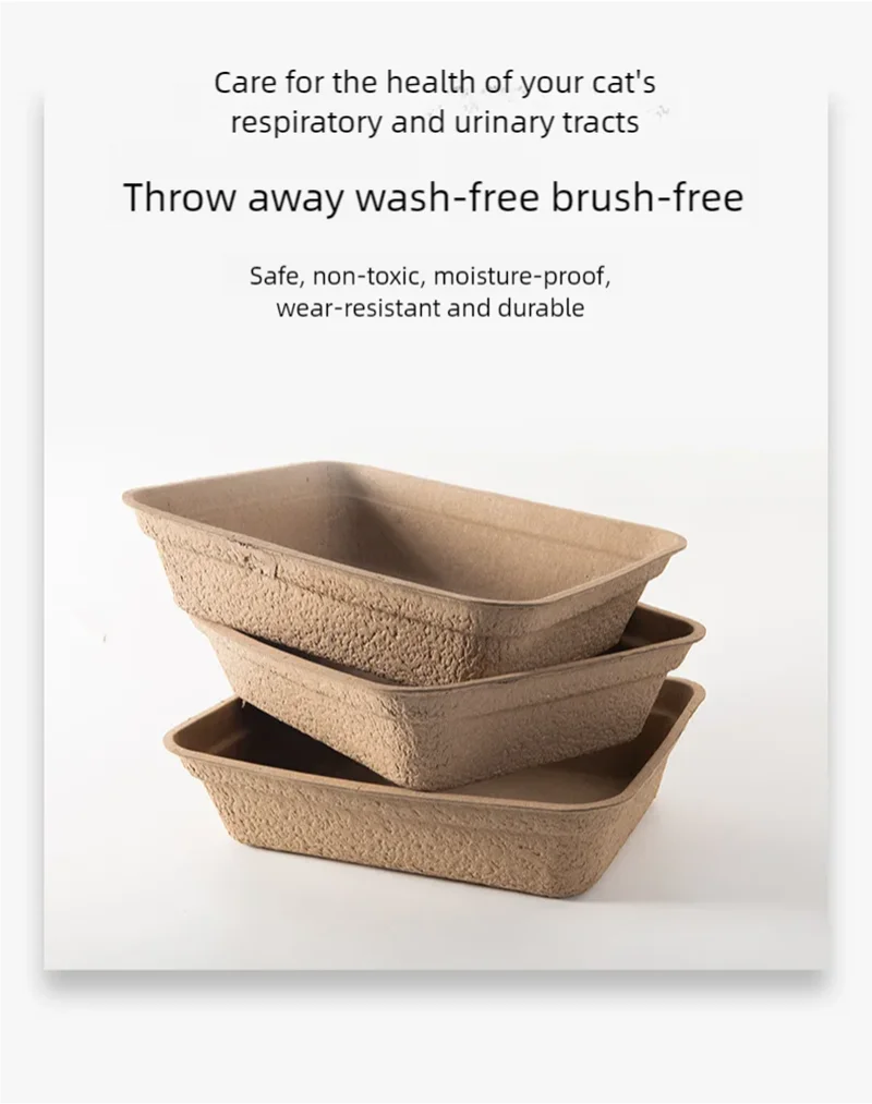 Disposable cat litter box