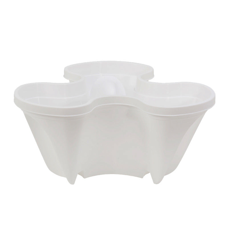 Stackable Multi-tiers Flower Pot with Wheel Vertical Non-slip Assorted Space-saving Planter Ventilated Flowerpot for Balcony