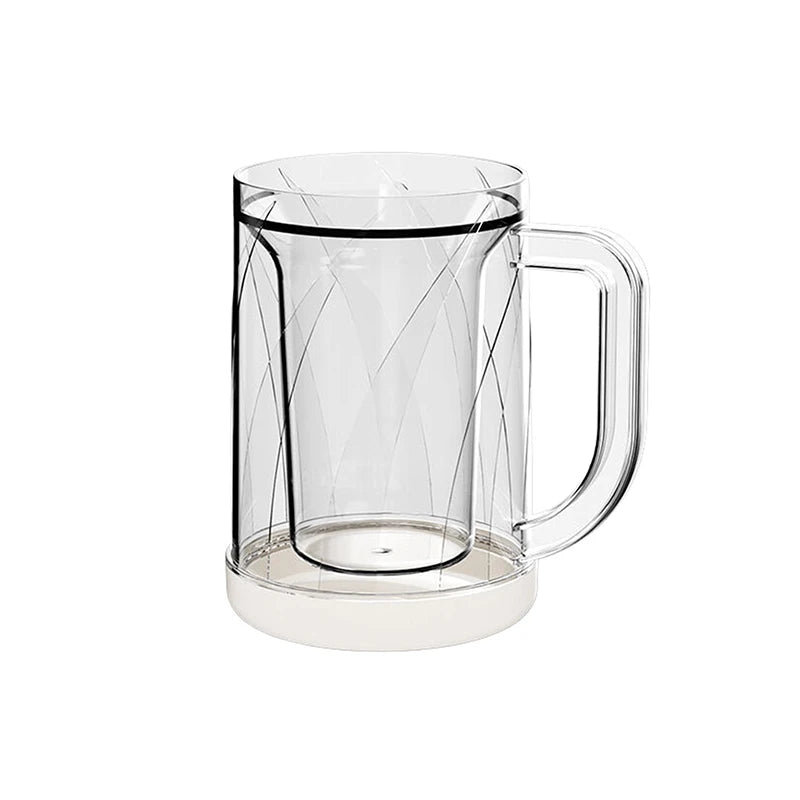 Double Wall Freezer Cup Double Wall Glass Coffee Cup Double Wall Insulated Cup Beer Beverage Refrigerated Thickened Water Cup