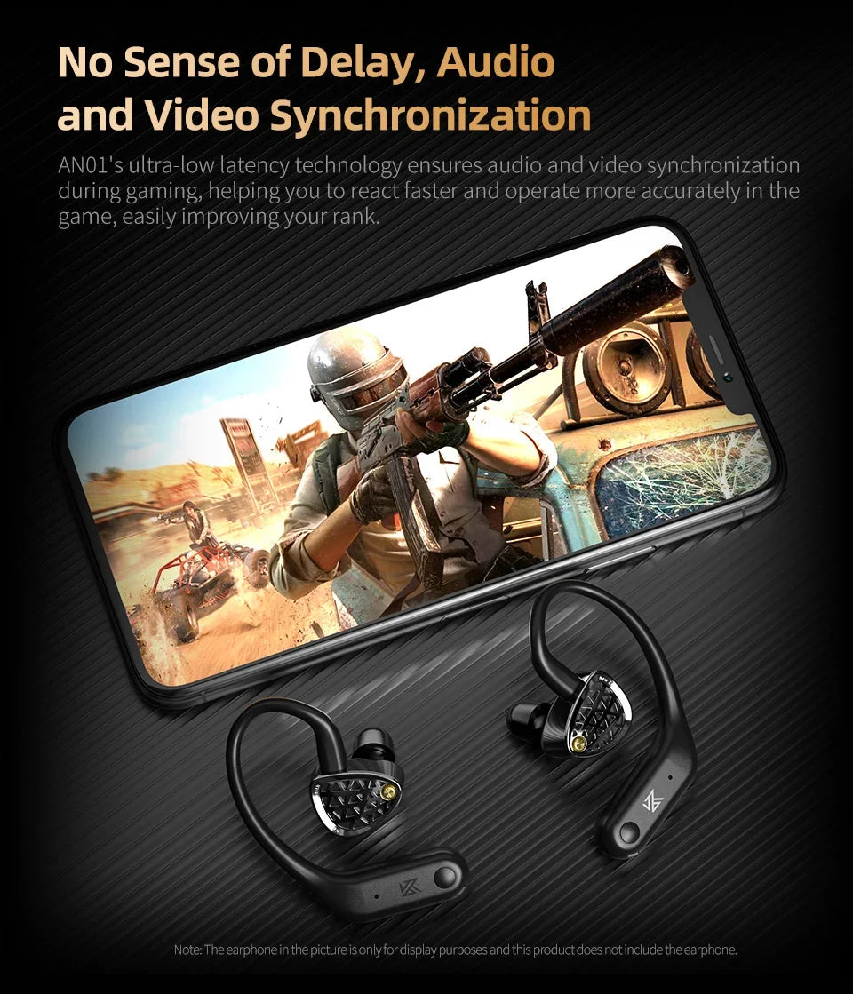 KZ AN01 HiFi Earphones Wireless Upgrade Cable Bluetooth 5.4 Low Latency Wired Earbuds Bluetooth Module For Castor ZAR ZSXPRO