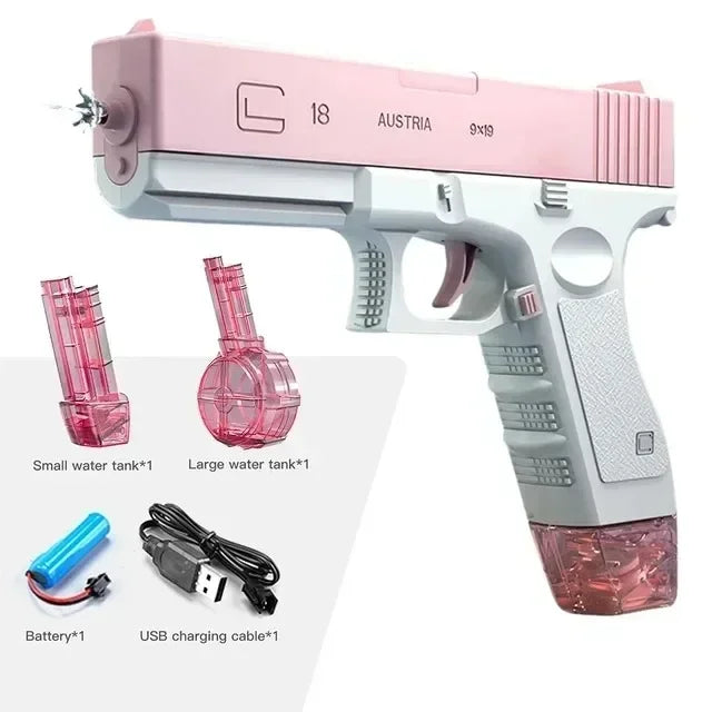 M416 Electric Water Guns Fully Automatic Shooting Game Beach Outdoor Entertainment Outdoor Beach Pool Gun Toys for Children Gift