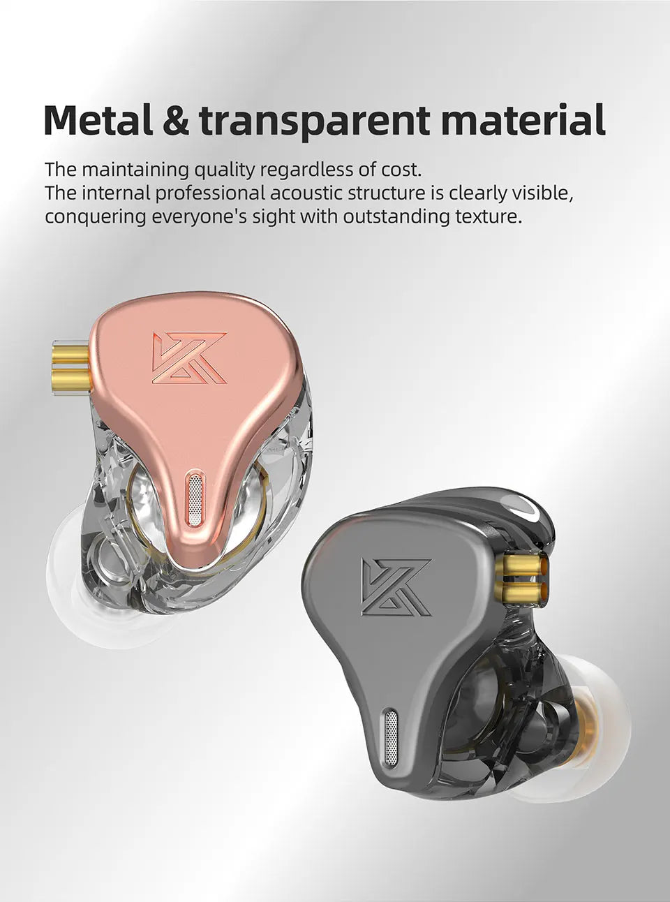 KZ × HBB DQ6S In-Ear Earphone HiFi Metal Headset Music Monitor Headphones ZEX PRO EDX PRO ZSX ZAX ZAS ZS10PRO CRA DQ6 EDS