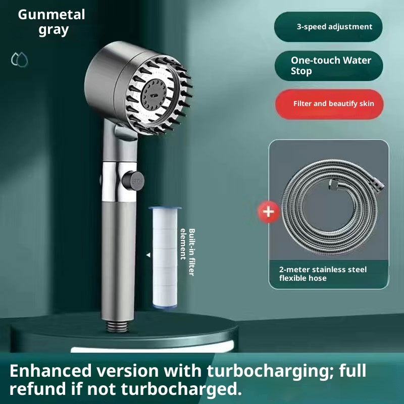 Rust-proof chrome finish shower head upgrade kit - universal fit standard 1/2 inch NPT shower arm