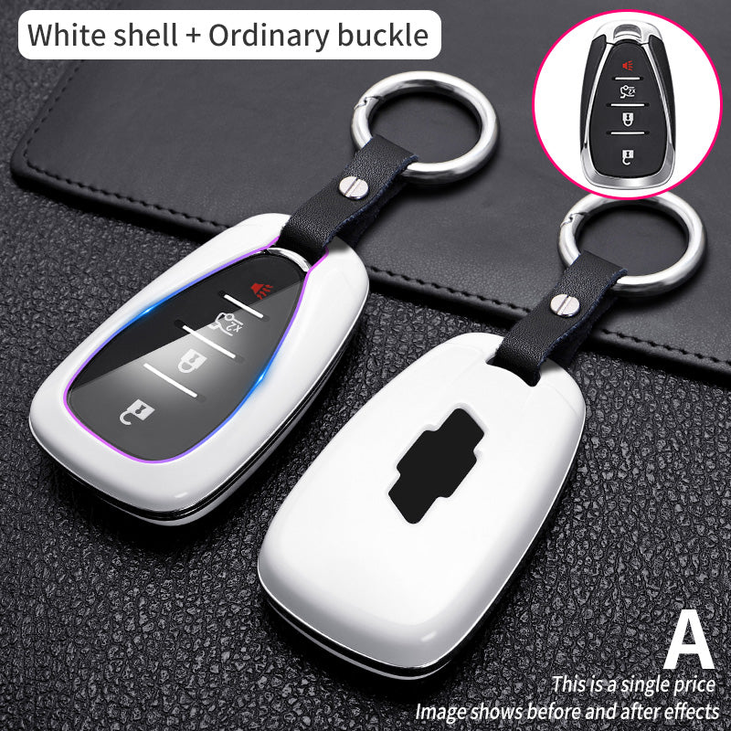 Carbon Fiber Key Cover - Lightweight 56g design with 7 color options
